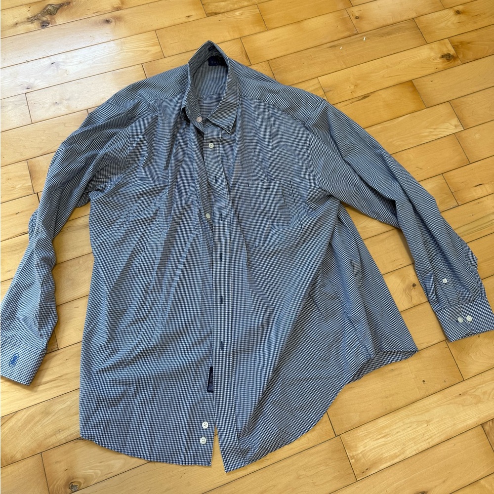 Bill Blass Blue Casual Button Down Shirt